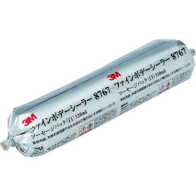 スリーエム ジャパン 3M ファインボデーシーラー ソーセージパック 8767 白 320ml 1本 835-8900（直送品）