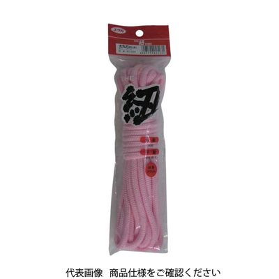 ユタカメイク 紐 ザ・紐 太丸紐 5m ピンク AC-204 1巻 828-0486（直送品）