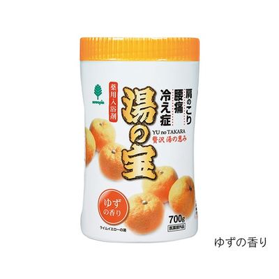 紀陽除虫菊 入浴剤 (湯の宝) ゆずの香り 700g 7-2542-01 1個（直送品）