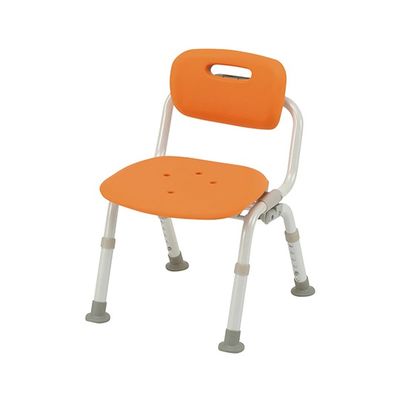 パナソニック シャワーチェアミドルおりたたみN (ユクリア) ワンタッチ開閉 なし オレンジ PN-L42121D 1台 7-2777-01（直送品）