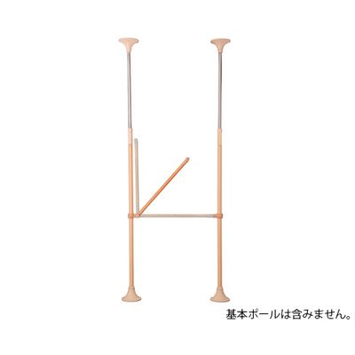 DIPPERホクメイ システム木手すり 跳ね上げセット 600mm SBR-70-060 1セット 7-4918-01（直送品）