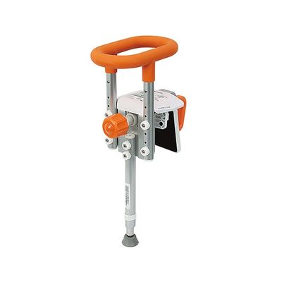 パナソニック 入浴グリップ ユクリア(ユニットバス専用コンパクト130脚付) オレンジ PN-L12311D 1個 7-4948-01（直送品）