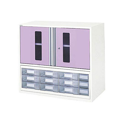 アズワン アルティア中段扉付きユニット 書類・小物ケース 900×475×795mm NM-900PA4 1台 0-5722-48（直送品）