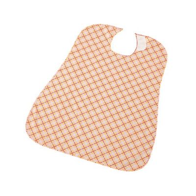 アズワン さわやか食事用エプロン チェック ピンク 7-3060-02 1袋(1枚)（直送品）