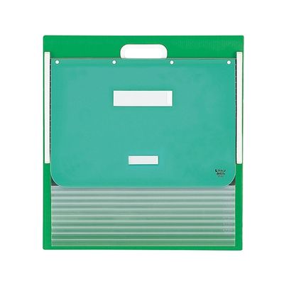 ケルン カーデックス(ソフトタイプ・PP製ポケット) A3・A4(タテ2面) グリーン KD-301G 1個 7-2808-02（直送品）