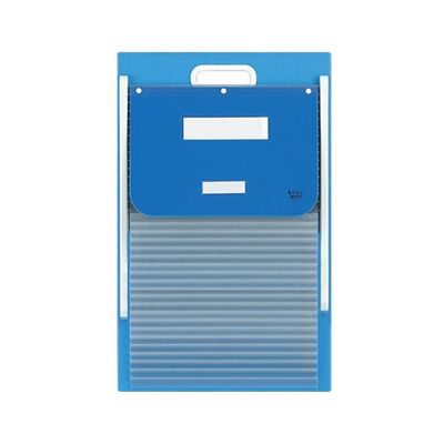 ケルン カーデックス(ソフトタイプ・PP製ポケット) A4 ブルー KD-302B 1個 7-2809-01（直送品）