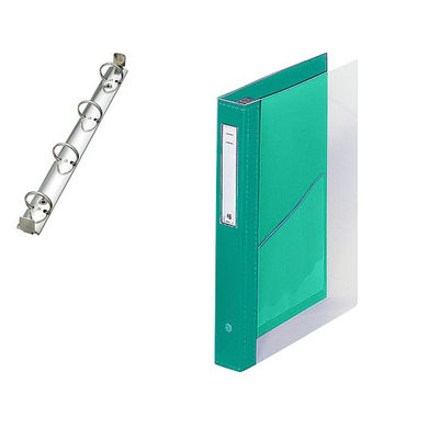 LIHIT LAB. カルテブック(クリヤー) 4穴タイプ ライトグリーン HB447-4 1冊 7-3147-04（直送品）