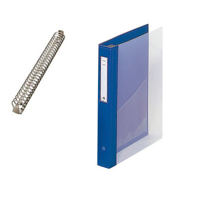 LIHIT LAB. カルテブック(クリヤー) 30穴タイプ ブルー HB448-1 1冊 7-3148-01（直送品）