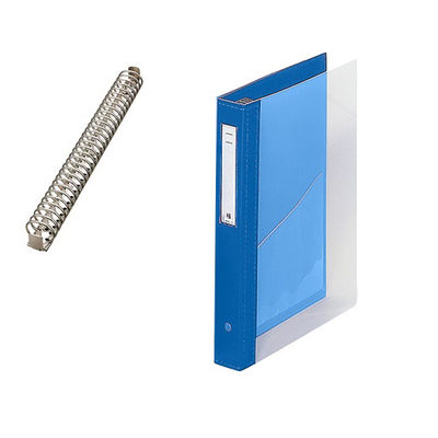 LIHIT LAB. カルテブック(クリヤー) 30穴タイプ ライトブルー HB448-2 1冊 7-3148-02（直送品）