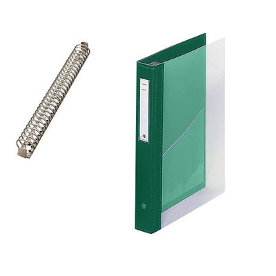 LIHIT LAB. カルテブック(クリヤー) 30穴タイプ グリーン HB448-3 1冊 7-3148-03（直送品）