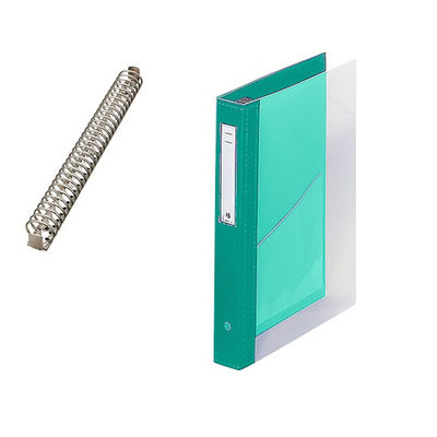 LIHIT LAB. カルテブック(クリヤー) 30穴タイプ ライトグリーン HB448-4 1冊 7-3148-04（直送品）