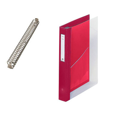 LIHIT LAB. カルテブック(クリヤー) 30穴タイプ レッド HB448-5 1冊 7-3148-05（直送品）