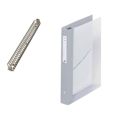 LIHIT LAB. カルテブック(クリヤー) 30穴タイプ シルバー HB448-6 1冊 7-3148-06（直送品）