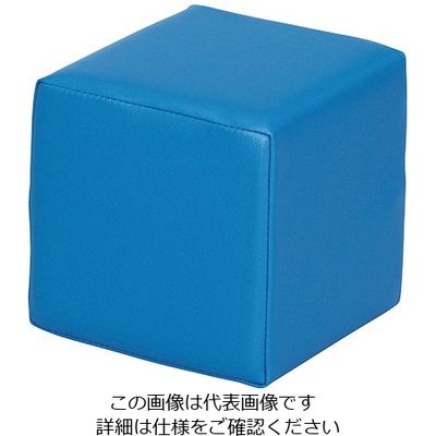 弘益 キッズガーデン クッション・四角 ブルー KID-K30-BL 1個 7-3368-01（直送品）