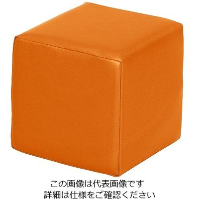 弘益 キッズガーデン クッション・四角 オレンジ KID-K30-OR 1個 7-3368-03（直送品）