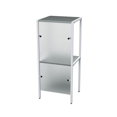 林製作所 フロントパネル付き架台 351×306×798mm TH1-001 1台 7-4523-01（直送品）