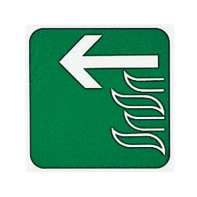 光 サインプレート (非常口(左へ)) E510-9 1枚 7-4590-21（直送品）