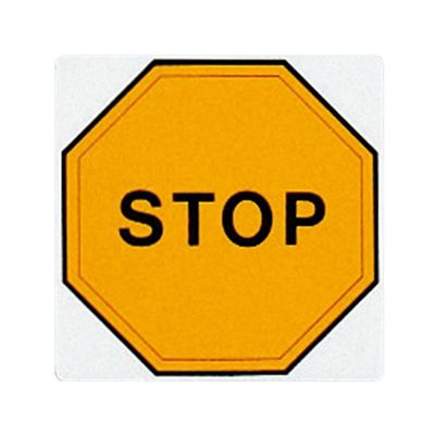 光 サインプレート (止まれ) E510-27 1枚 7-4590-39（直送品）