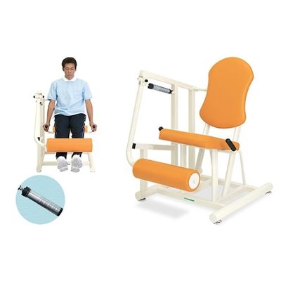 レッグエクステンションII TBー1218 幅40(全幅70)×奥行89×座高45/55(全高112)cm オレンジ 61-3501-31（直送品）