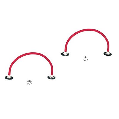 トッケン ソフトハードル同色2本セット 赤 2本入 7-1651-02 1パック(2本)（直送品）