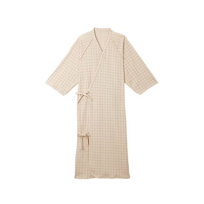 東京エンゼル本社 ケアねまき (メリヤスタイプ) ベージュ M 5075 1枚 7-4216-02（直送品）