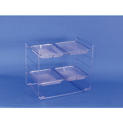 網バット用乾燥棚（棚2枚・2段） 24-5331-01 三和化研工業（直送品）