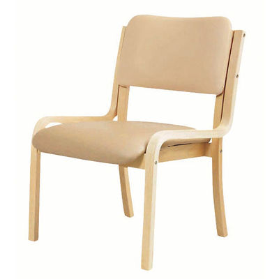 【軒先渡し】ニシキ工業 多目的木製チェア(肘なし) FSW-22 1台 23-6314-0001（直送品）