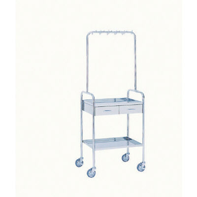 マイスココンパクト点滴処置台 二段 MY-1069 松吉医科器械（直送品）