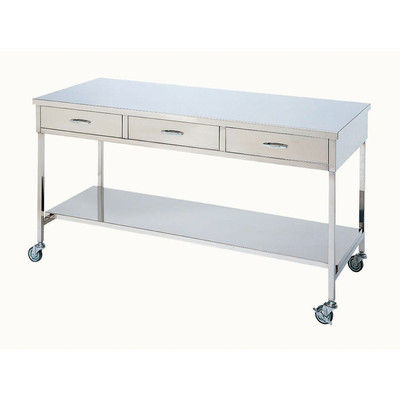 【軒先渡し】松吉医科器械 マイスコステンレス作業台(引出付) MY-3009E 1台 03-2617-04（直送品）