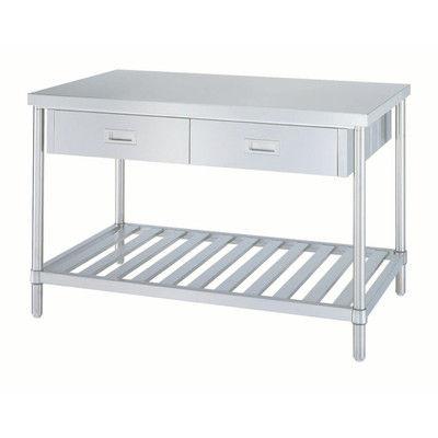 日本医理器材 ステンレス作業台（両面引出付） No.15075（直送品）