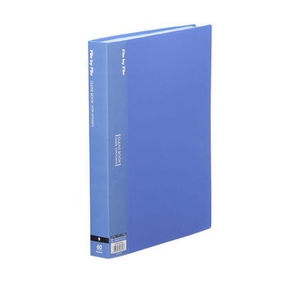 ビュートン クリヤーファイルA4 60P ブルー BCB-A4-60B 1冊（直送品） - アスクル