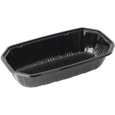 パックスタイル 使い捨て 野菜 果物容器 PS BPフルーツ 2M 黒 00414867 1包：1000枚（100×10）（直送品）