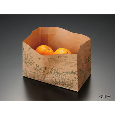 パックスタイル PS SHバッグ 角底 MS（緑）取手無 00488177 1包：2000枚（50×40）（直送品）