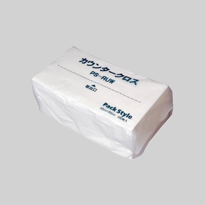 PSカウンタークロス 薄手 白 R　9 1包：900枚（100×9） パックスタイル　00520385/（直送品）
