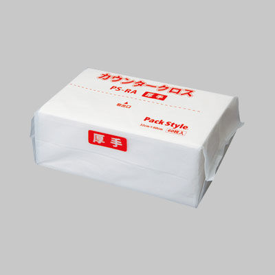 パックスタイル PSカウンタークロス 厚手 ホワイト R 00520389 1セット(540枚:60枚×9袋)（直送品）