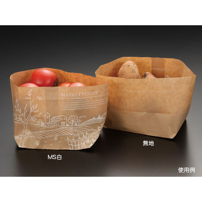 パックスタイル PS SH舟底バッグ浅MS白 取手無 00534561 1包：1000枚（100×10）（直送品）