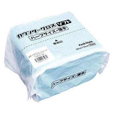 PSカウンタークロスソフト ハーフサイ 1包：2400枚（100×24） パックスタイル（直送品）