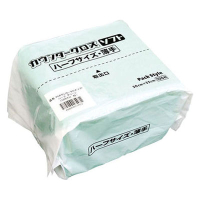 PSカウンタークロスソフト ハーフサイ 1セット（2400枚：100枚×24） パックスタイル　00535809（直送品）