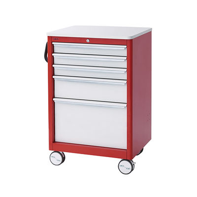 アズワン 救急カート レッド AM930-R 1台 7-4521-01（直送品）