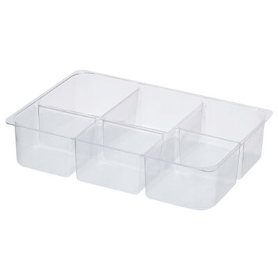 アズワン 収納トレー用中仕切り(クリア) 7-4575-11 1個（直送品）