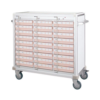 アズワン 与薬カート27床用(与薬トレー付) MC-L2DC27P-8 1台 7-4749-01（直送品）