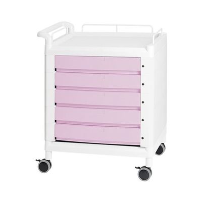 アズワン モバイルマルチカート 片側ハンドル ピンク D21P 1台 7-4873-02（直送品）