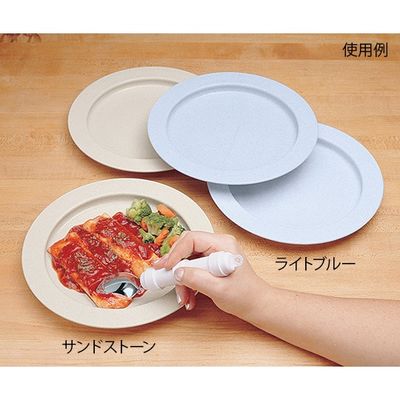 アズワン ハイインナーリップ皿 滑り止めなし ライトブルー 1枚 F74531-0001 7-2997-01（直送品）