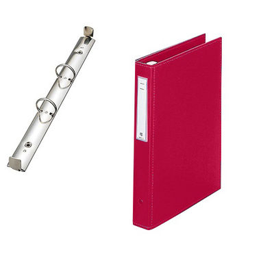 LIHIT LAB. カルテブック(スタンダード) 2穴タイプ レッド HB436-5 1冊 7-3137-05（直送品）