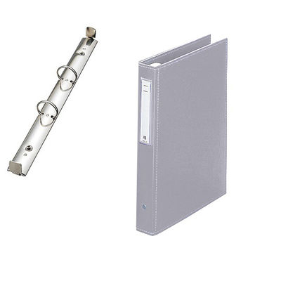 LIHIT LAB. カルテブック(スタンダード) 2穴タイプ シルバー HB436-6 1冊 7-3137-06（直送品）