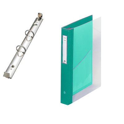 LIHIT LAB. カルテブック(クリヤー) 2穴タイプ ライトグリーン HB446-4 1冊 7-3146-04（直送品）