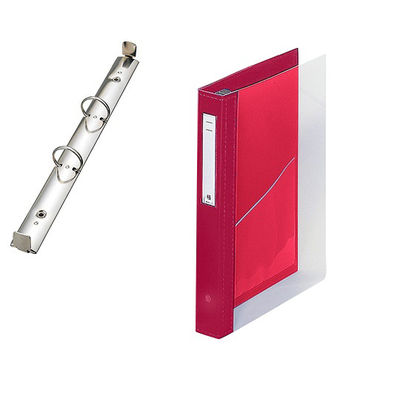 LIHIT LAB. カルテブック(クリヤー) 2穴タイプ レッド HB446-5 1冊 7-3146-05（直送品）