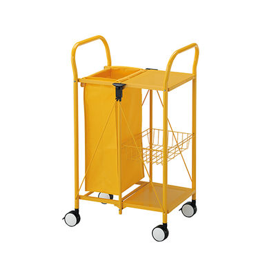 伸和 ランドリーカート・ミニ(折りたたみ式) TR-0101-WH 1台 7-3231-01（直送品）