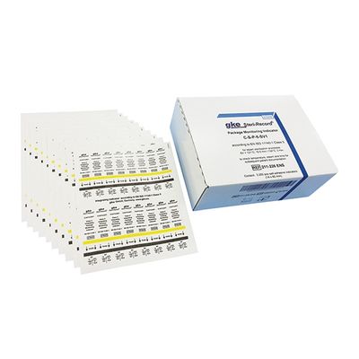 名優 高圧蒸気滅菌用タイプ5インジケータ GKE211ー226ーJPS 1箱(3200枚) 7-3473-01（直送品）