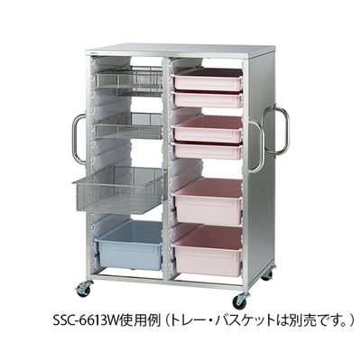 アズワン ステンレス材料カート 1052×660×1338mm SSC-6613W 1台 8-4390-05（直送品）